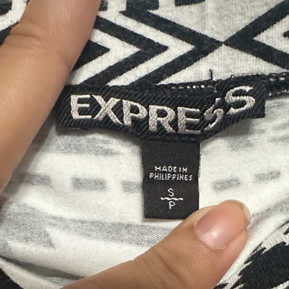 Express Black and White Aztec Pencil Skirt - Picture 2 of 2